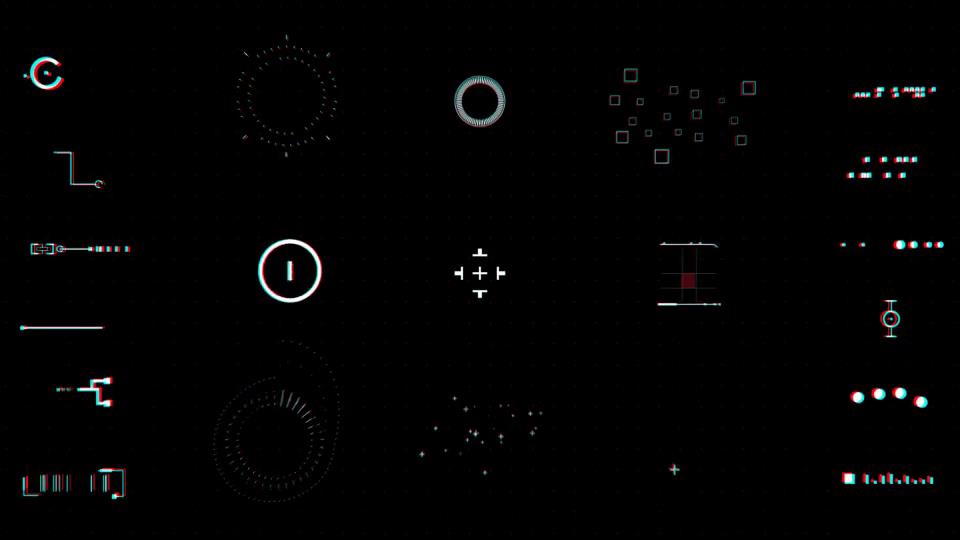 ae模板 未来科技感启动hud数字信息界面动画模板 ae素材