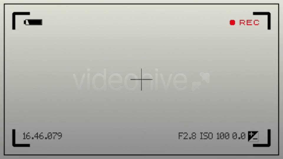 摄像机镜头录制取景框前景通道特效动画视频素材模板