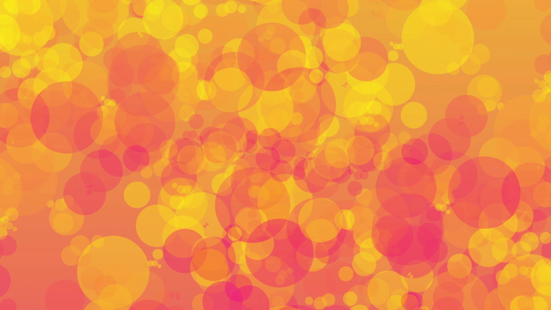 梦幻橙色气泡光斑闪烁背景视频-92素材网