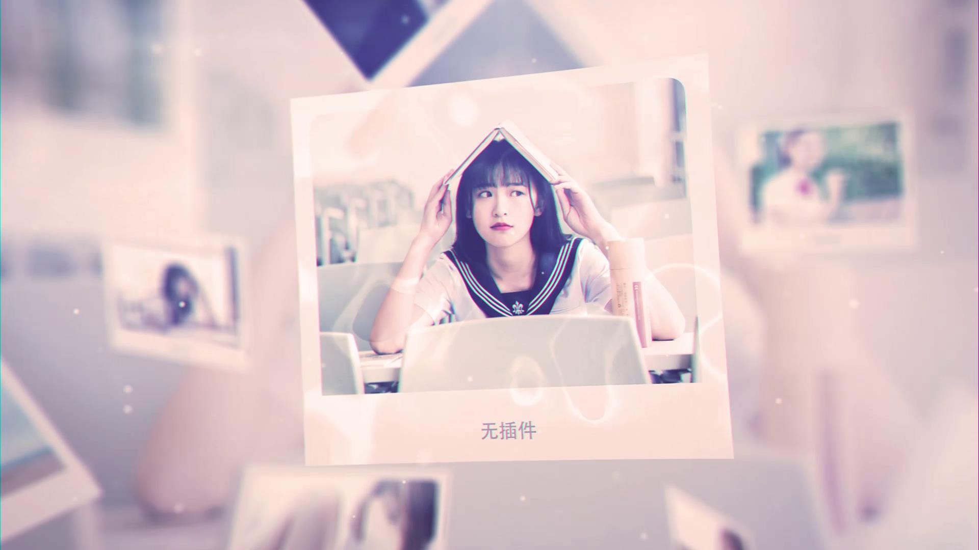 【素材推荐】优雅小清新拍立得电子相册模版