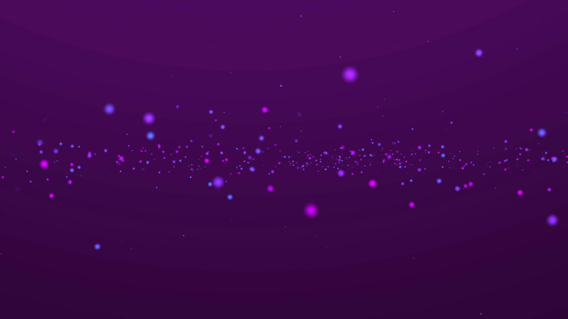 紫色光点粒子漂浮动画背景视频素材