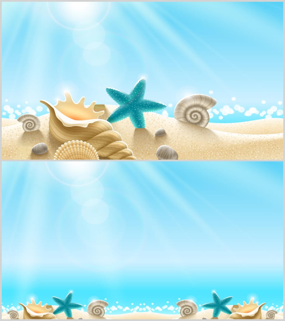 温馨浪漫夏日风情海滩图片ppt设计背景素材 92素材网
