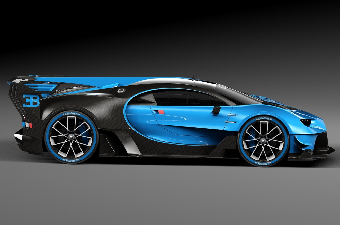 2015款bugattivision布加迪威龙granturismo车型concept概念车模型