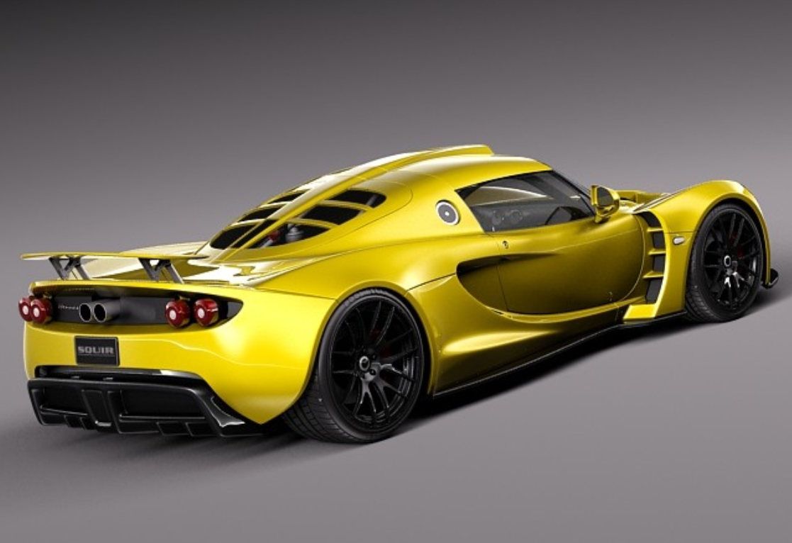 轩尼诗毒液gt hennessey venom2012款超跑3d模型(3ds,c4d,fbx,lwo,max