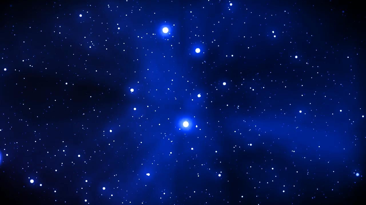 星空素材 蓝色星空粒子空间穿梭唯美夜空高清视频素材 92素材网