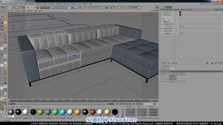 c4d中文室内建模教程8 室内道具建模f视频教程-92素材