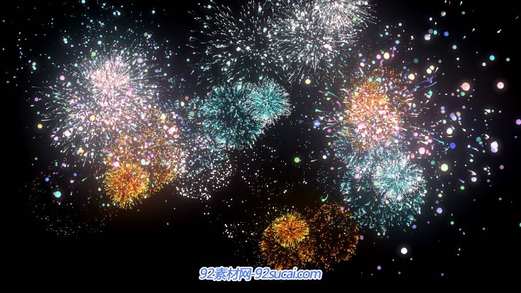 5种烟花视频特效视频及ae源文件下载 fireworks