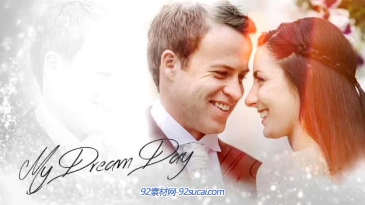 唯美简单婚礼婚宴电子相册AE模板-simple-wedding-slideshow