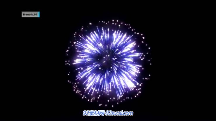 可编辑的烟花素材库ae素材editable Fireworks Package 92素材网