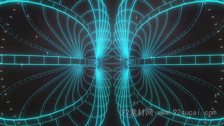 科技科幻环动画 VJ师动态背景视频素材 plasm