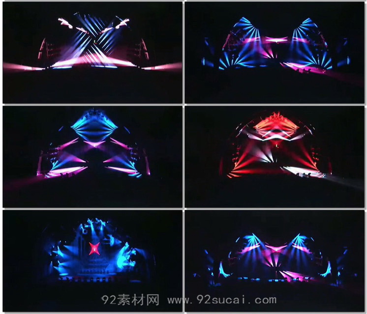 超酷绚丽舞台灯光秀激光秀开场 酒吧夜场动感舞台背景视频素材