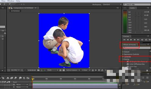 adobe ae怎么使用keylight抠图?