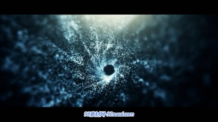 AE模板璀璨星光漩涡冲击汇聚LOGO标志粒子特效电影开场片头AE素材