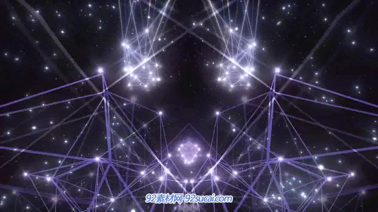 极品粒子光线线条变幻隧道 震撼动感快节奏舞