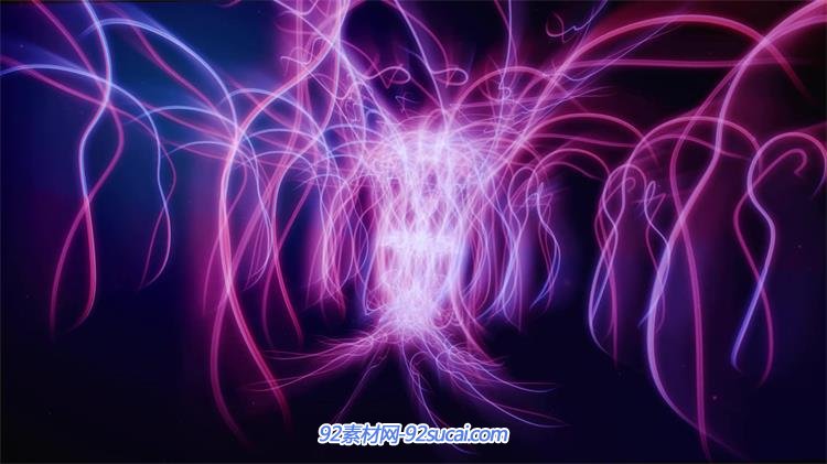 酷炫梦幻华丽流光线条特效背景素材