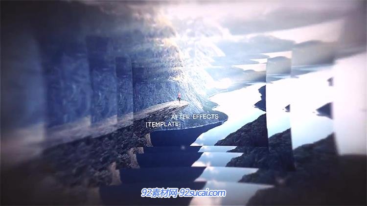 ae模板 酷炫华丽循环重叠嵌套画中画视觉片头 ae素材