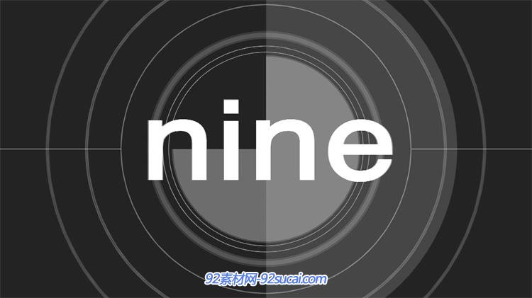 复古怀旧电影开场倒计时英文版屏幕背景视频素