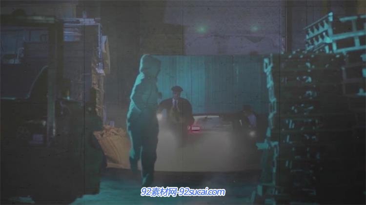 ae模板 恐怖惊悚动作字幕logo电影栏目预告宣传片头模板 ae素材