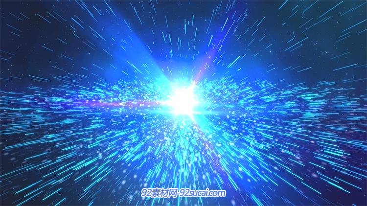 太空宇宙巨大光斑爆炸散发闪烁粒子led动态背景视频素材-92素材网