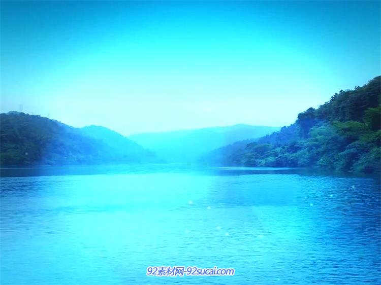 山清水秀唯美大自然景色高山湖面生态绿林滤镜镜面高清视频拍摄
