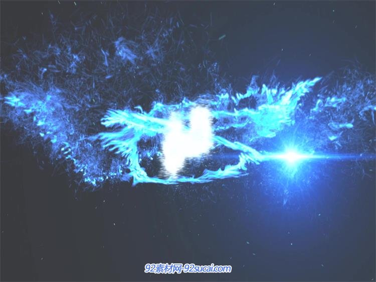 会声会影模板素材 震撼酷炫金属粒子鸡年晚会