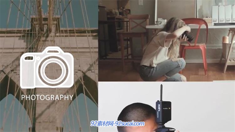 AE模板 现代化快速平滑拼接视频品牌推广幻灯