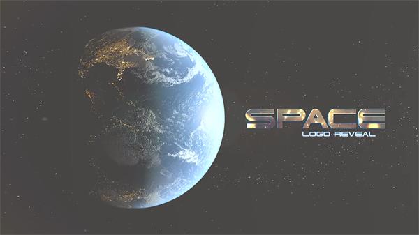ae模板 浩瀚宇宙星球旋转多镜头光效渲染空间logo标志模版 ae素材图片