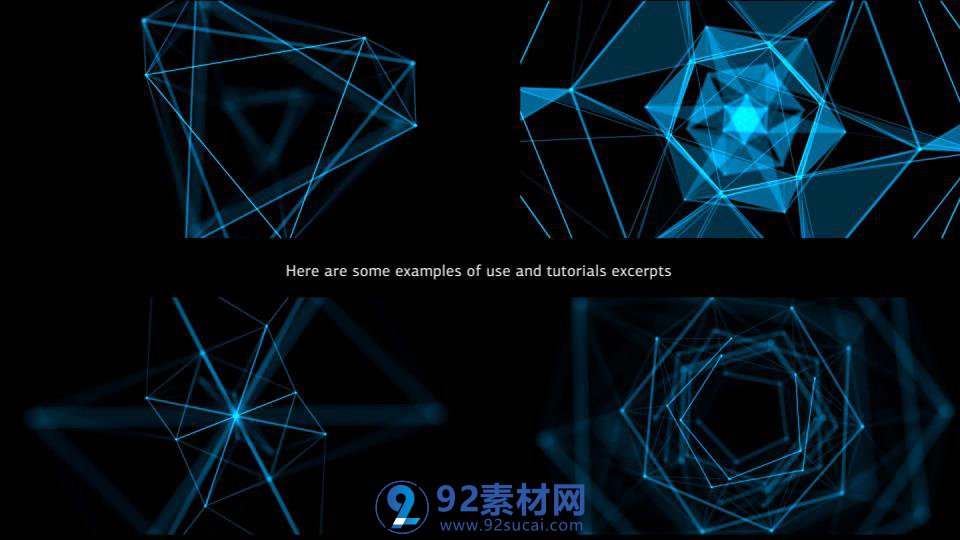 ae模板 4k科技感几何光线运动变换plexus视频模板 ae素材