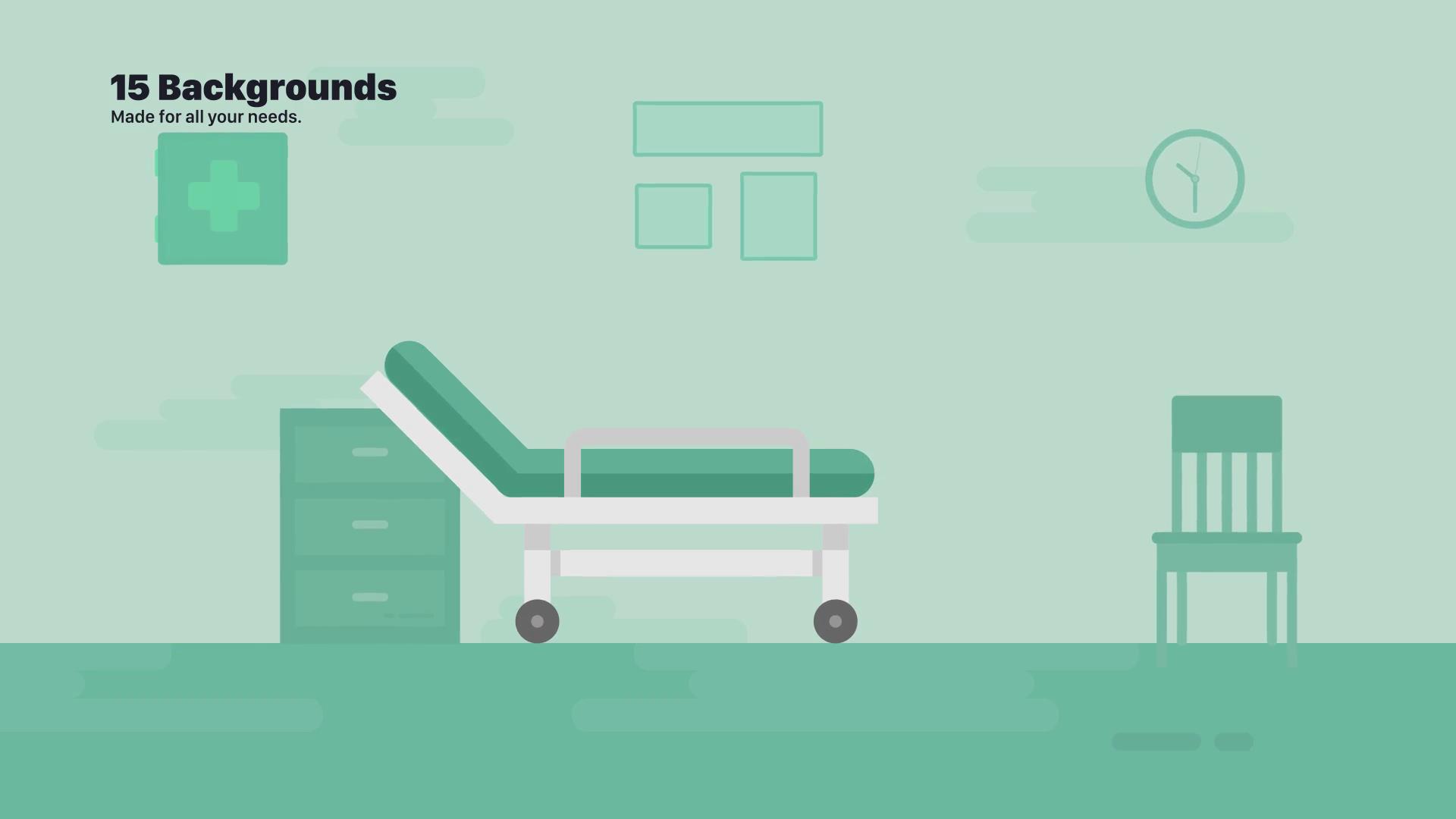 AE模板 有趣的MG动画卡通人物创建元素包装