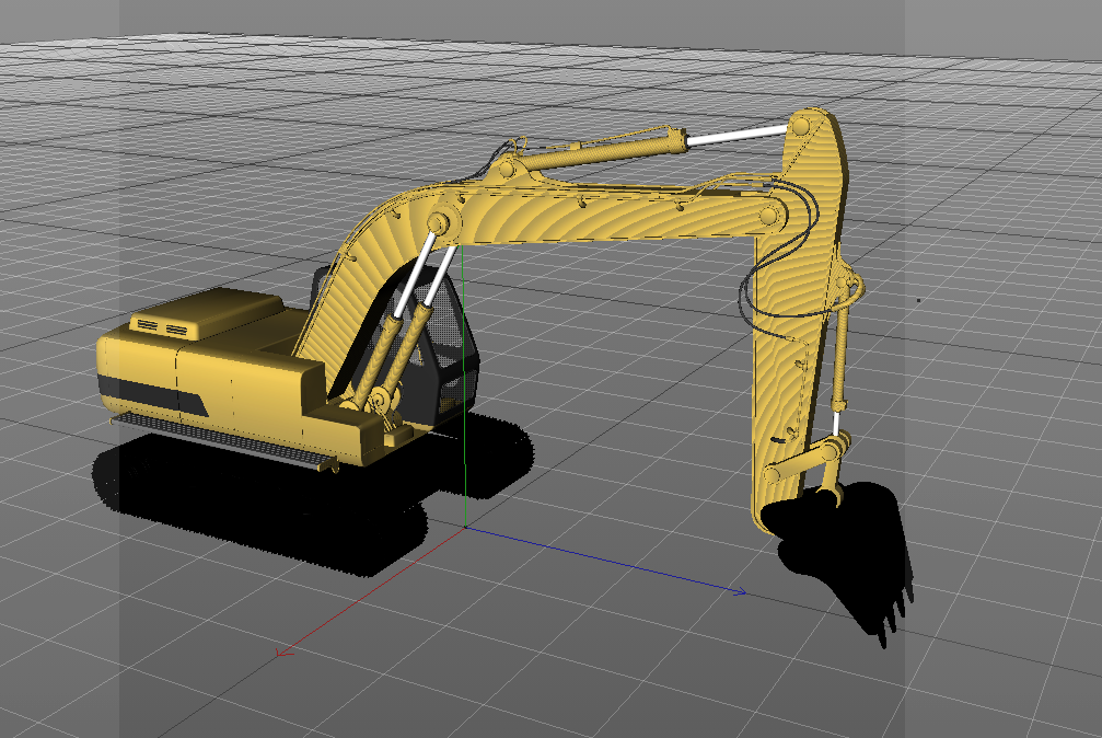 大型工業特種設備重型工程機械excavating machinery挖掘機c4d模型-92