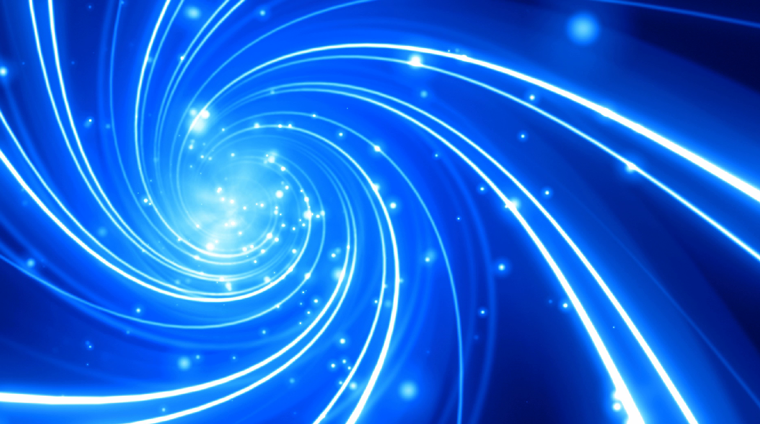 白光粒子蓝色螺旋光线隧道漂浮唯美特效视频素材