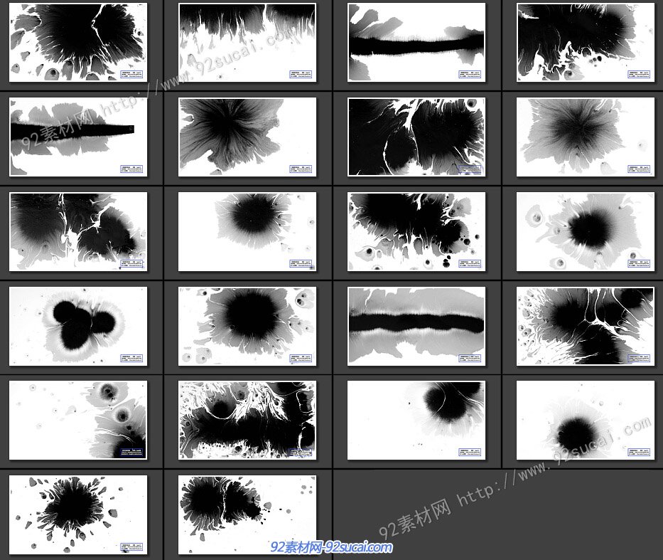 22个高清古典水墨滴墨晕开特效素材唯美中国风墨滴之韵视频素材