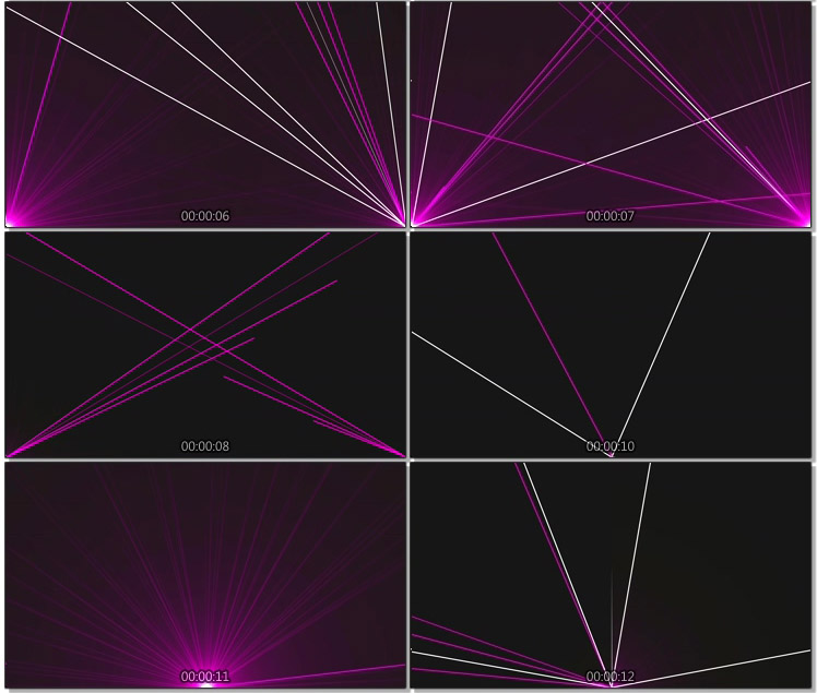 激光影射線條運動動畫高清動態視頻素材vjloopslasers