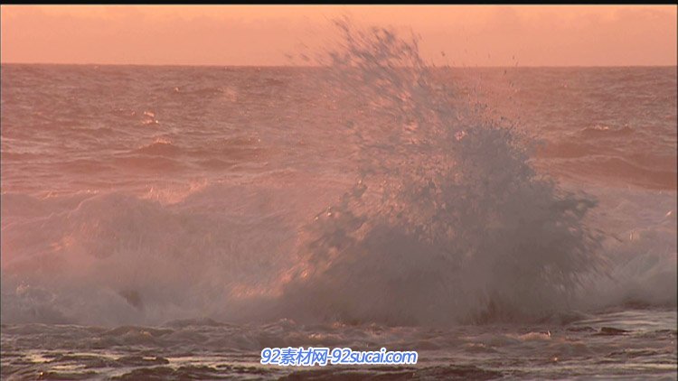 2组大海海浪翻滚 海面上波涛汹涌高清实拍视频素材