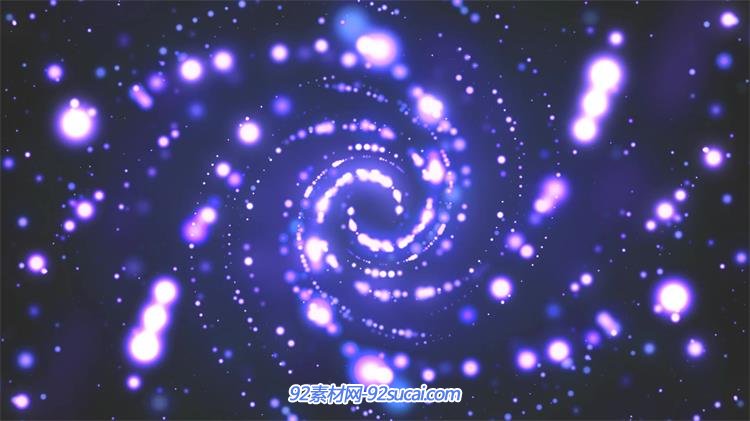 银河宇宙科幻光效粒子旋转形成旋涡时空扭曲视觉背景视频素材